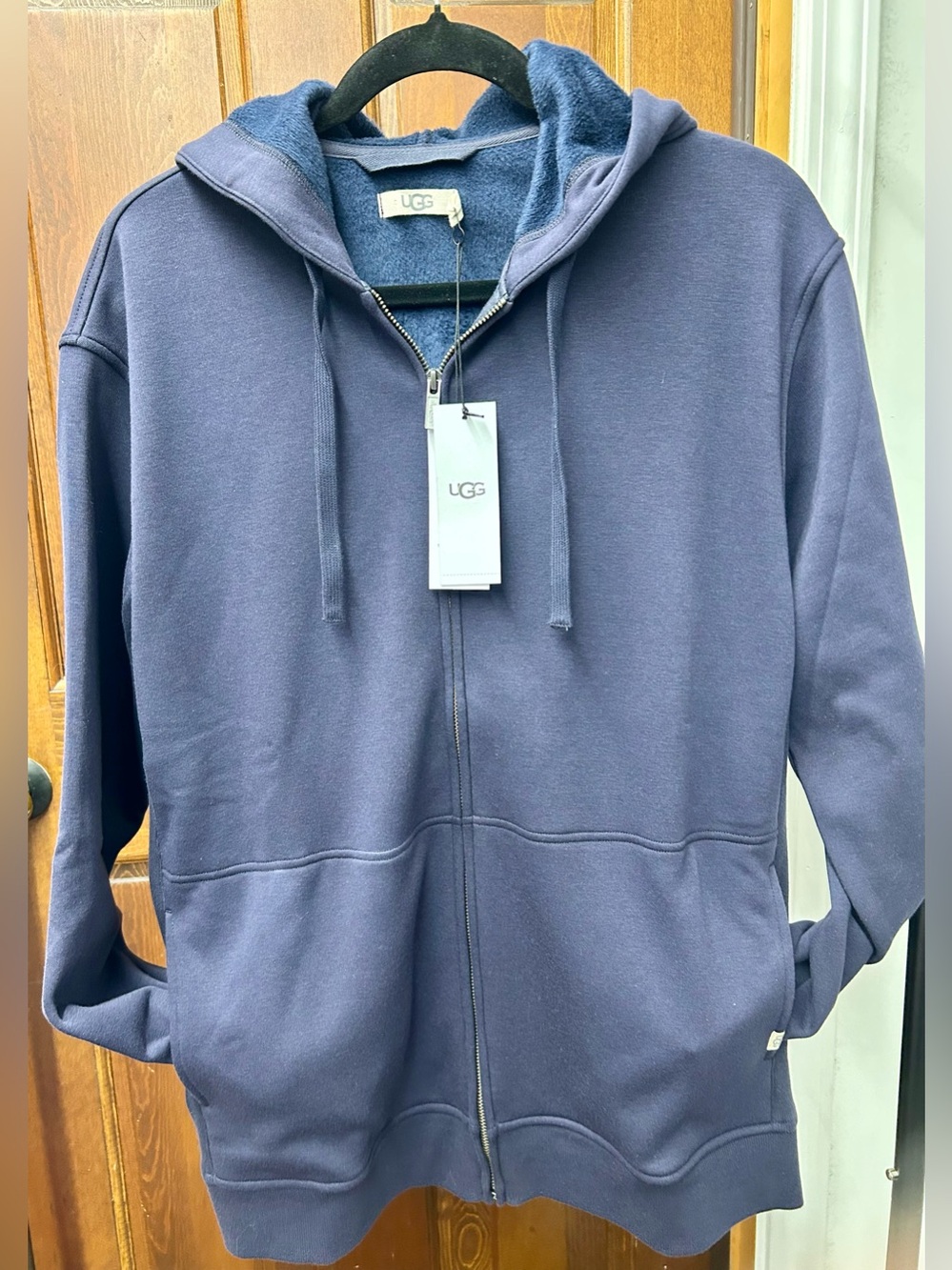 UGG Slate Zip-Up Hoodie with Plush Lining